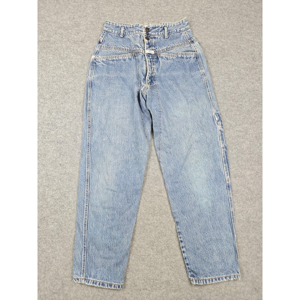 Vintage Marithe Francois Girbaud Jeans Womens 7/8 Stone Wash High Rise Tapered